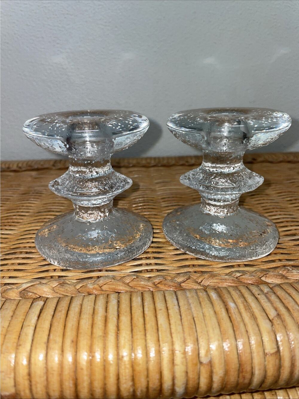 Pair of Iittala Finland Festivo Pair of Candlestick Holders Timo Sarpaneva Set